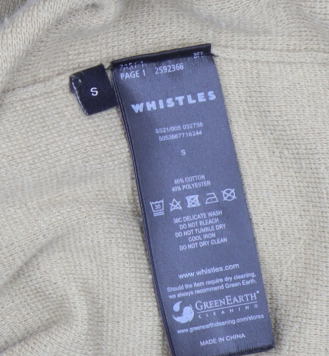 Whistles Beige Women's Collared Dress S