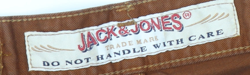 Jack & Jones Men's Brown Straight Leg Jeans 33/32