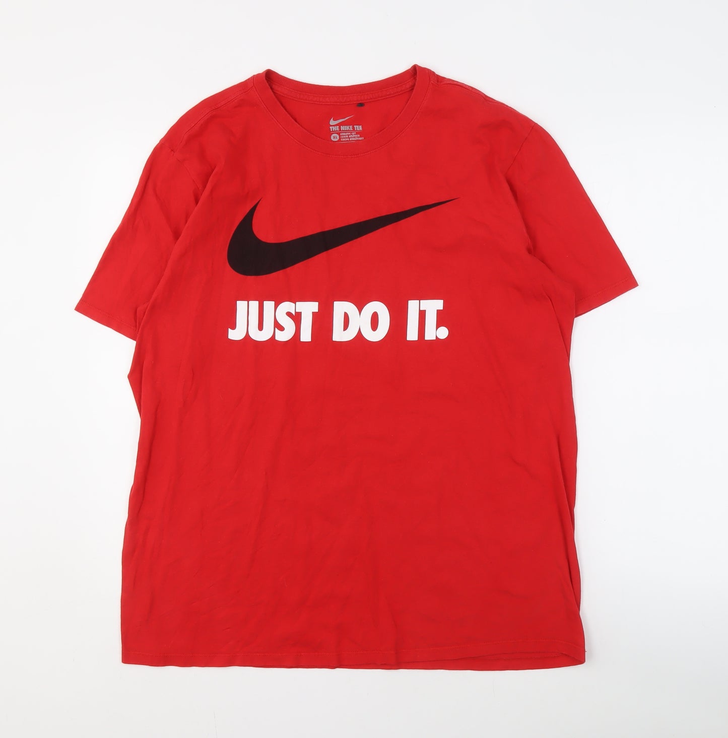 Nike Men's XL Red Athletic Crew Neck Graphic Tee
