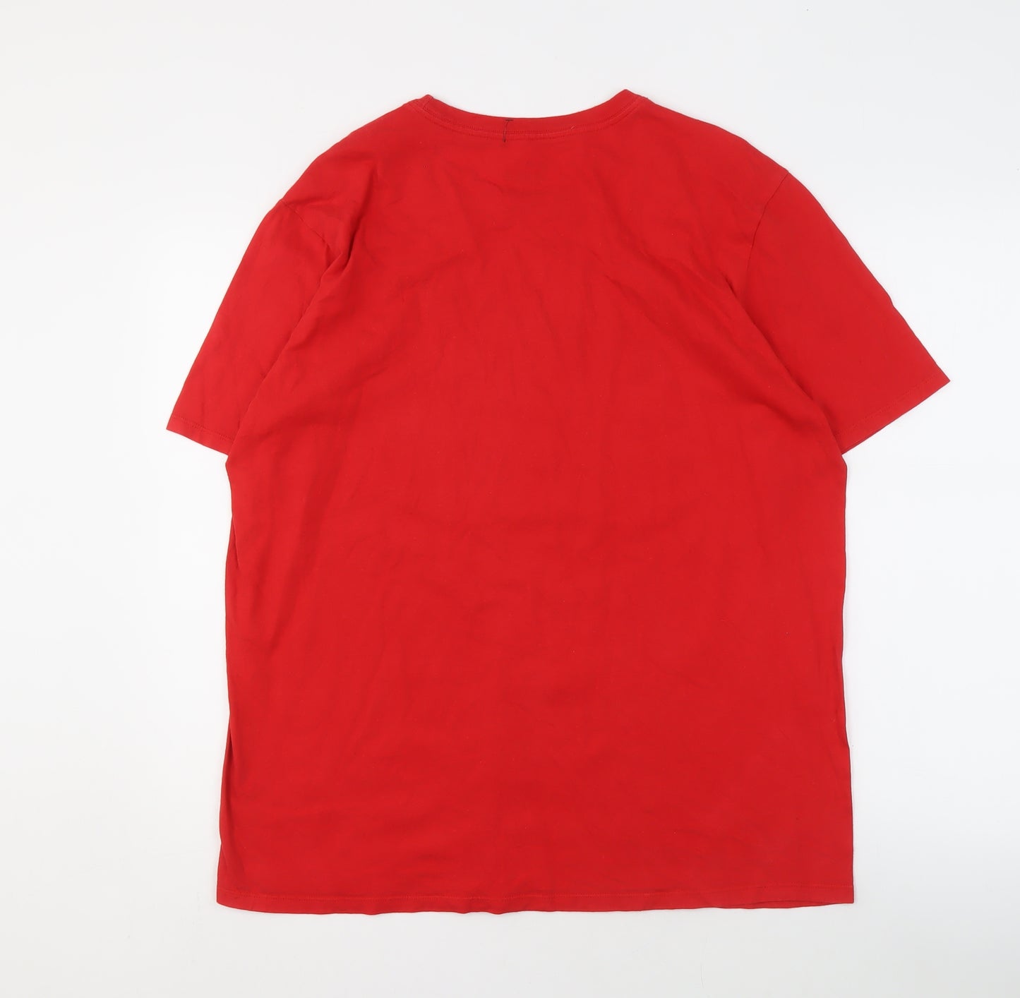 Nike Men's XL Red Athletic Crew Neck Graphic Tee