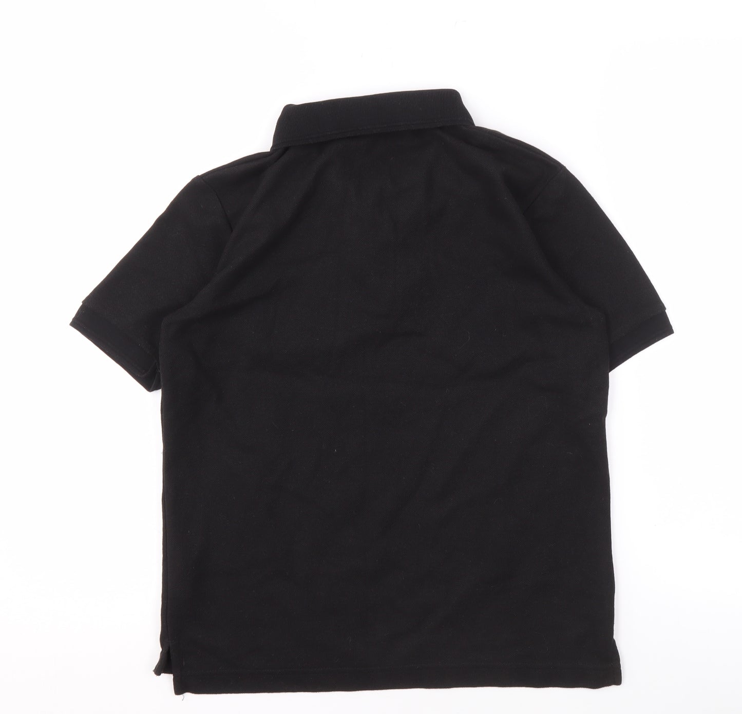Slazenger Boys Black Polo, Size 146, Short Sleeve, Logo Accent