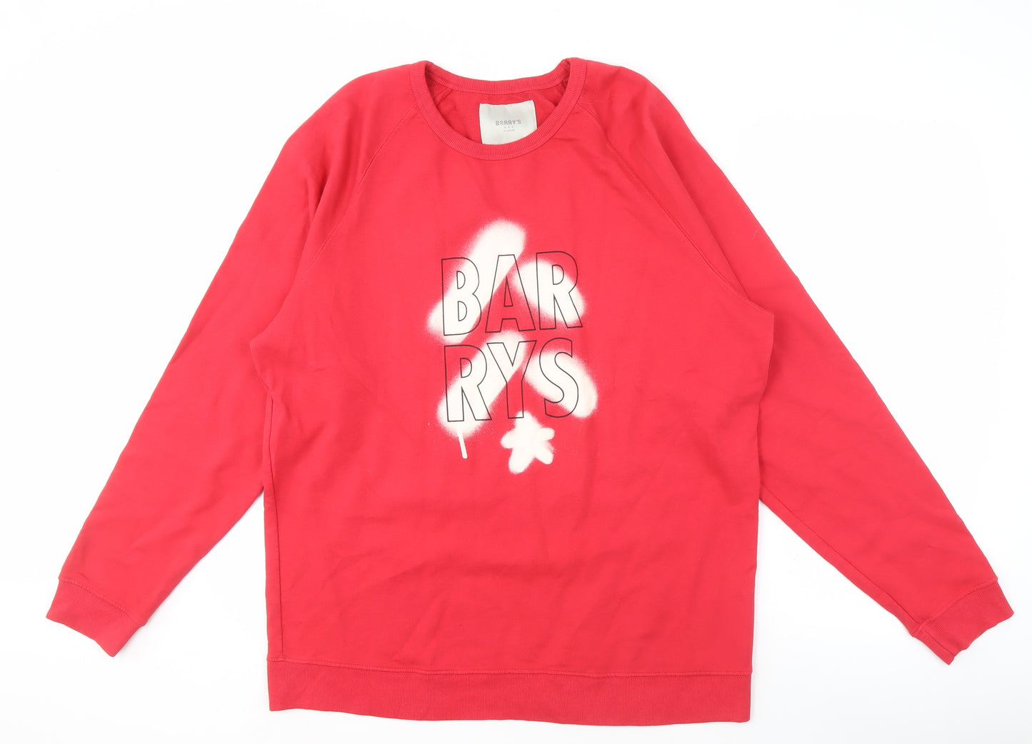 Barry's Men's Red Pullover Sweatshirt XL