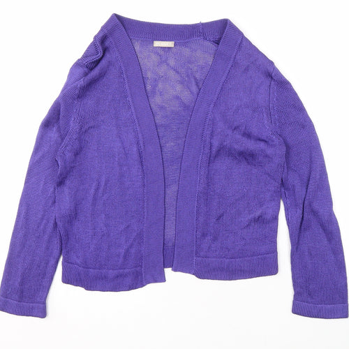 Planet Women’s Purple Open Front Cardigan Size S Lightweight
