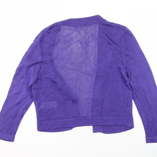Planet Women’s Purple Open Front Cardigan Size S Lightweight
