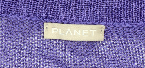 Planet Women’s Purple Open Front Cardigan Size S Lightweight