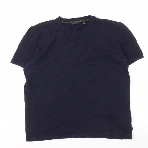 Ted Baker Men's Blue Cotton Crew Neck T-Shirt M