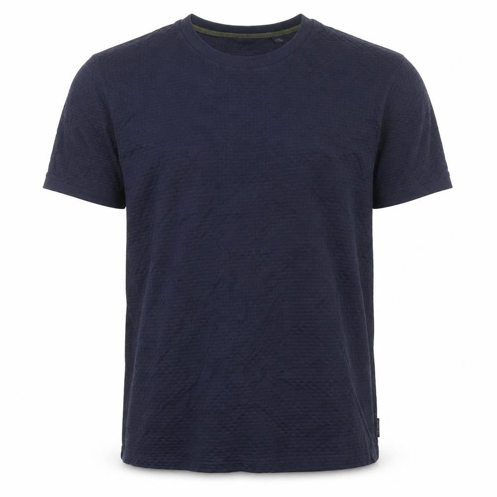 Front view of Ted Baker Men's Blue Cotton Crew Neck T-Shirt M