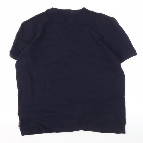 Ted Baker Men's Blue Cotton Crew Neck T-Shirt M