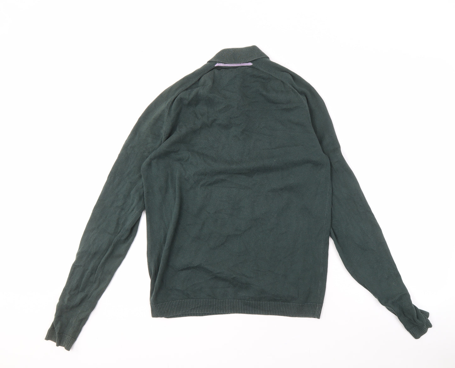 Penguin by Munsingwear Men's Green Henley Jumper