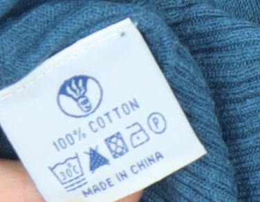 Fat Face Women's Blue Cardigan Size 10 Cotton Knit