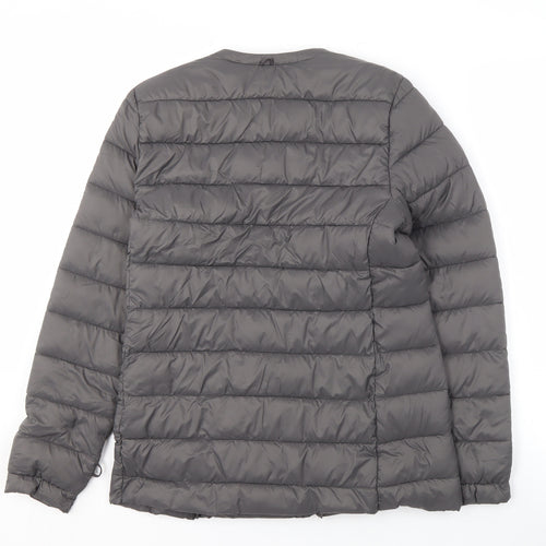 Seasalt Women's Grey Puffer Jacket Size 8 - Lightweight and Warm