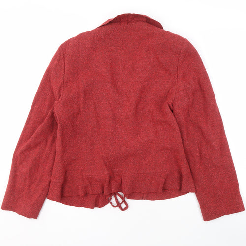 Minuet Women's Red Blazer, Size 10, Bouclé Fabric
