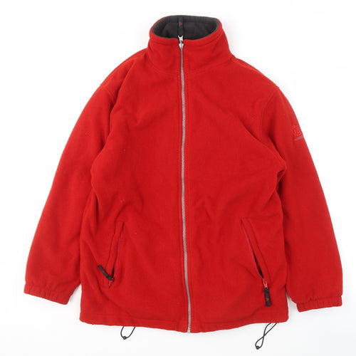 Wynster Unisex Red Fleece Windbreaker Jacket