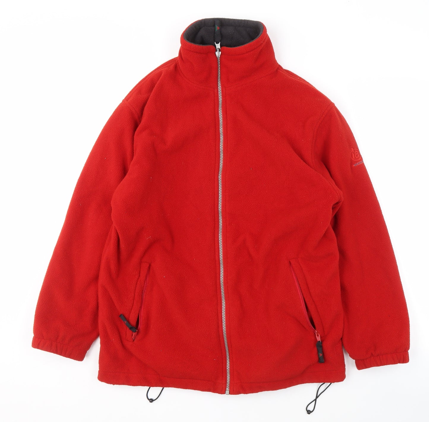Wynster Unisex Red Fleece Windbreaker Jacket
