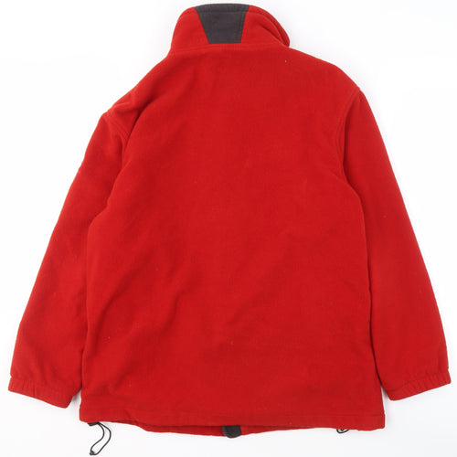 Wynster Unisex Red Fleece Windbreaker Jacket