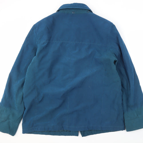 EWM Women's Blue Toggle Jacket, Size 20, Mid-Length Casual