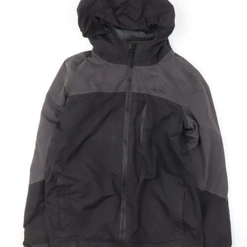 Peter Storm Boys Black Parka Jacket, Size 11-12, Hooded