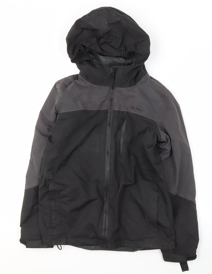 Peter Storm Boys Black Parka Jacket, Size 11-12, Hooded