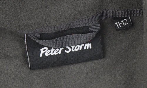 Peter Storm Boys Black Parka Jacket, Size 11-12, Hooded