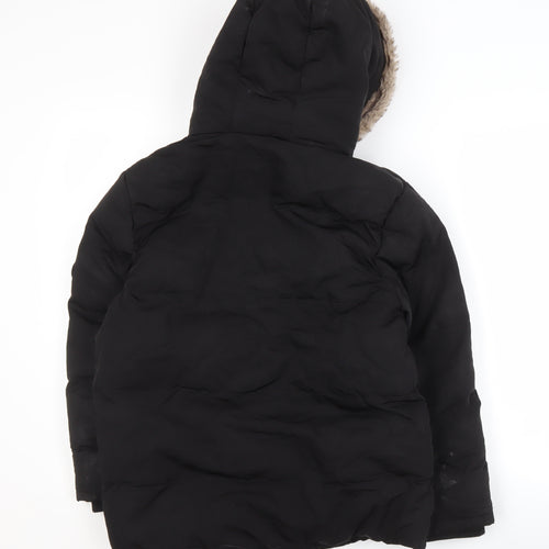 SoulCal & Co Boys Black Puffer Jacket 13 Years Hooded