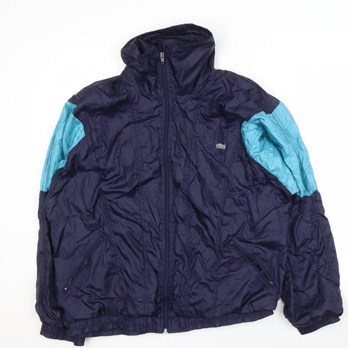 Etirel Men's Blue Windbreaker Jacket Size 44