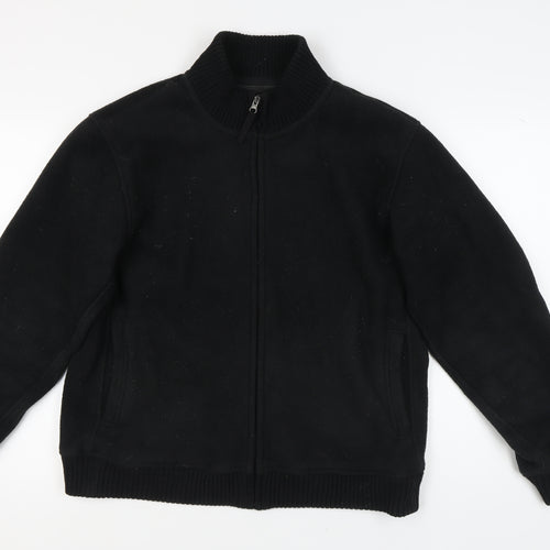Dunnes Men's Black Fleece Jacket - Large, Casual Wear