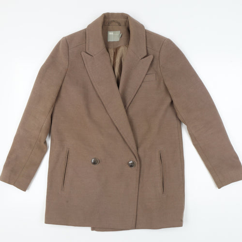 ASOS Women's Brown Mid-Length Overcoat Size 10