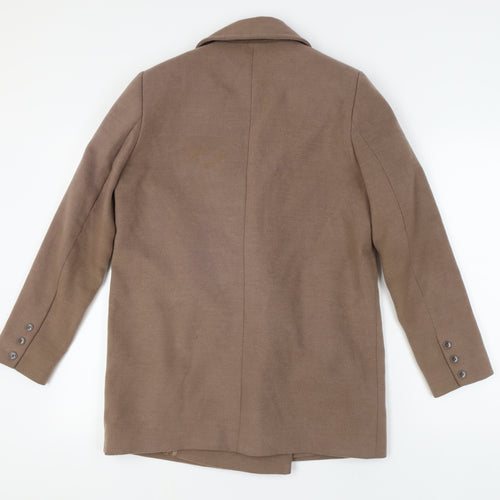 ASOS Women's Brown Mid-Length Overcoat Size 10