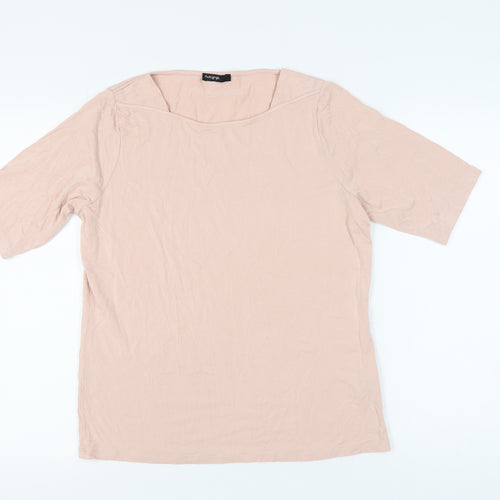 Marks and Spencer Women's Pink Boat Neck Top, Size 16