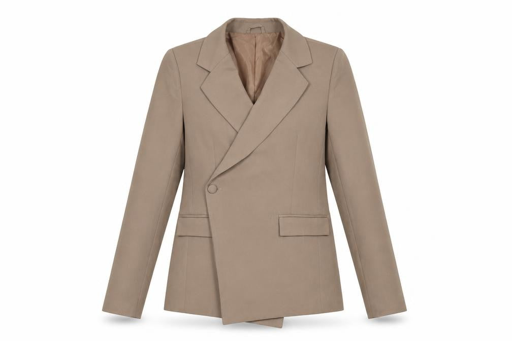 PRETTYLITTLETHING Women's Brown Blazer Size 8