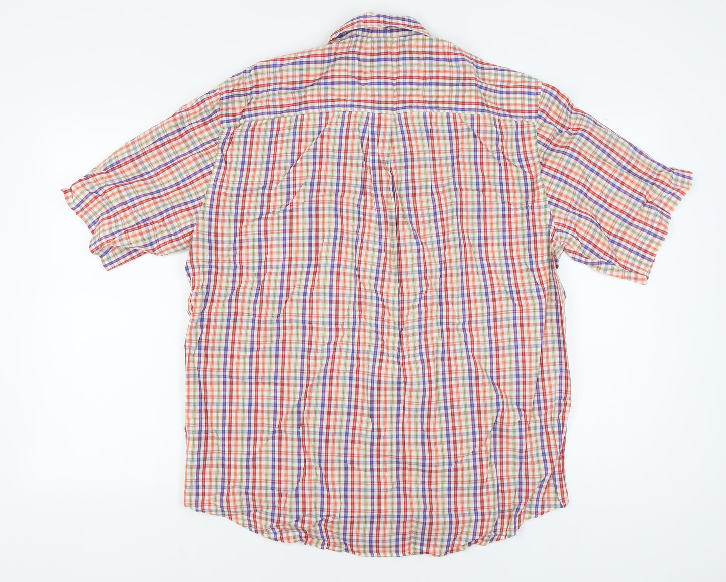 Next Men's Multicoloured L Check Button-Up Shirt