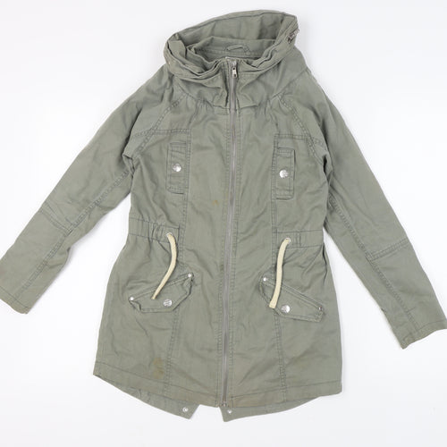Next Girls Green Parka Jacket 11 Years