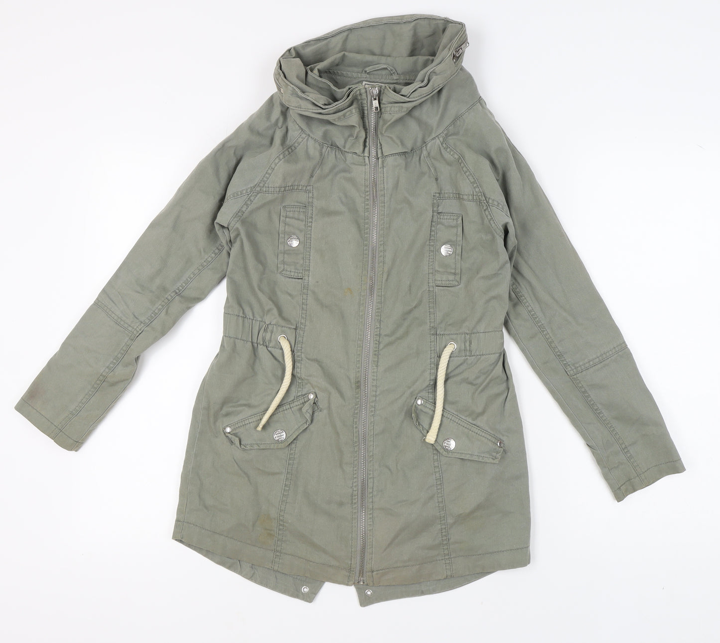 Next Girls Green Parka Jacket 11 Years