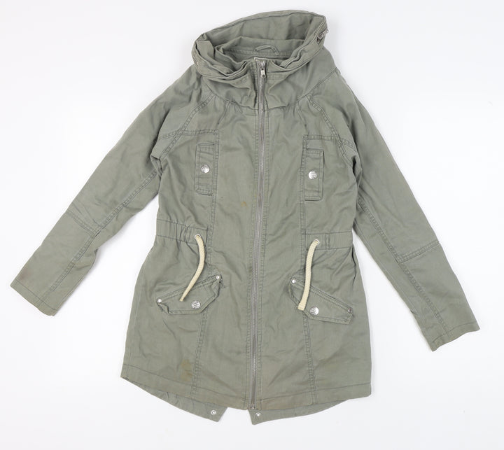 Next Girls Green Parka Jacket 11 Years