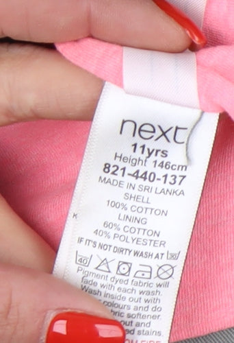 Next Girls Green Parka Jacket 11 Years