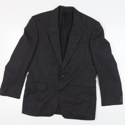 St Michael Men's Grey Striped Blazer 38R