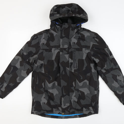 Next Boys Black Camouflage Puffer Jacket - 12 Years - Winter