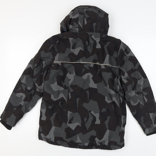 Next Boys Black Camouflage Puffer Jacket - 12 Years - Winter