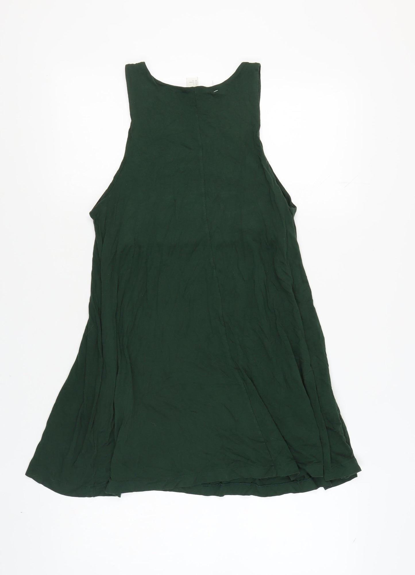H&M Women's Green Tank Dress Sleeveless Size S