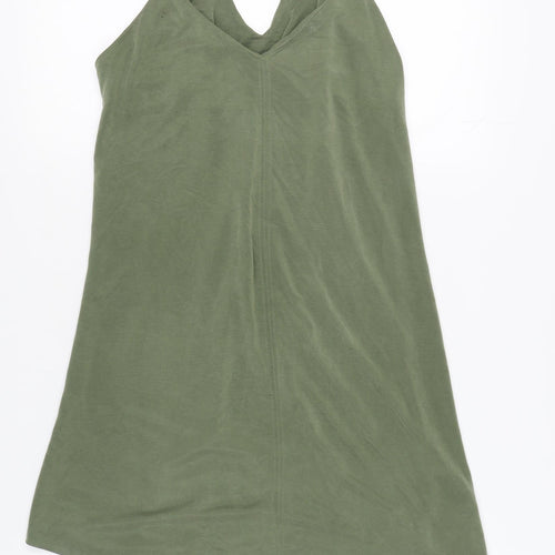 River Island Women's Green Slip Dress Size 10