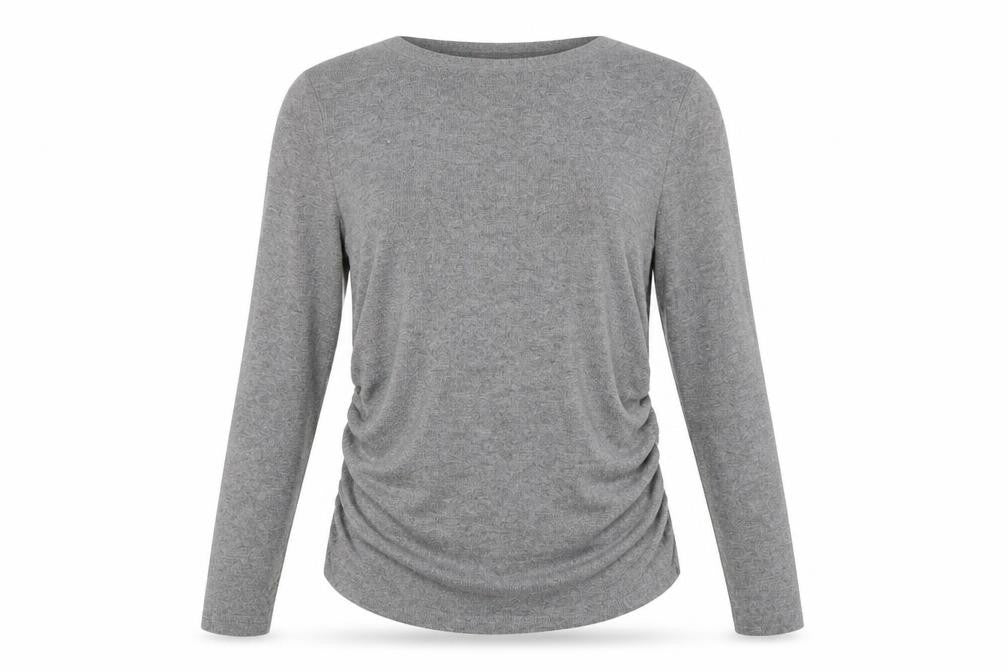Front view of C&A Women's Grey Knit Jumper, size L