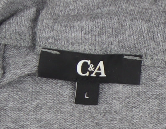 C&A Women's Grey Knit Jumper Size L