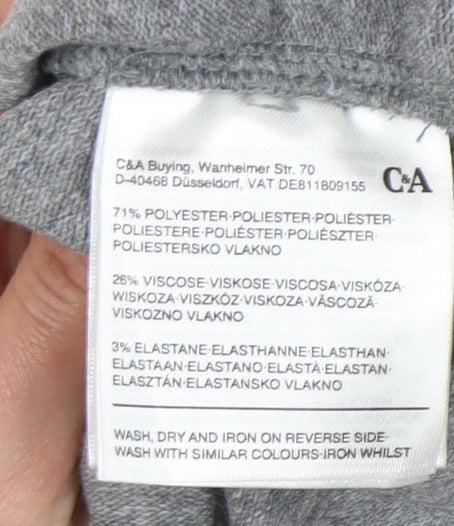 C&A Women's Grey Knit Jumper Size L