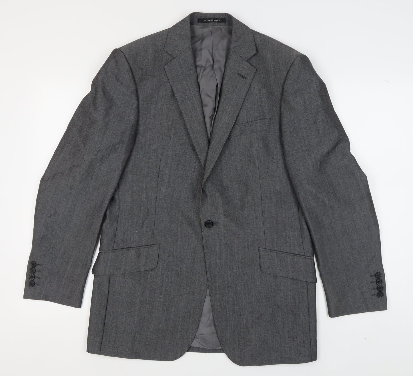Richard James Grey Wool Blazer, Men's 40 R Jacket
