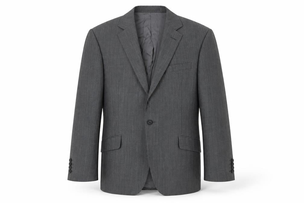 Front view of Richard James Grey Wool Blazer, Men's 40 R Jacket