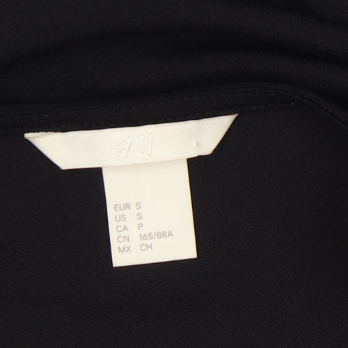 H&M Women's Black One Shoulder Sheath Dress Size 8
