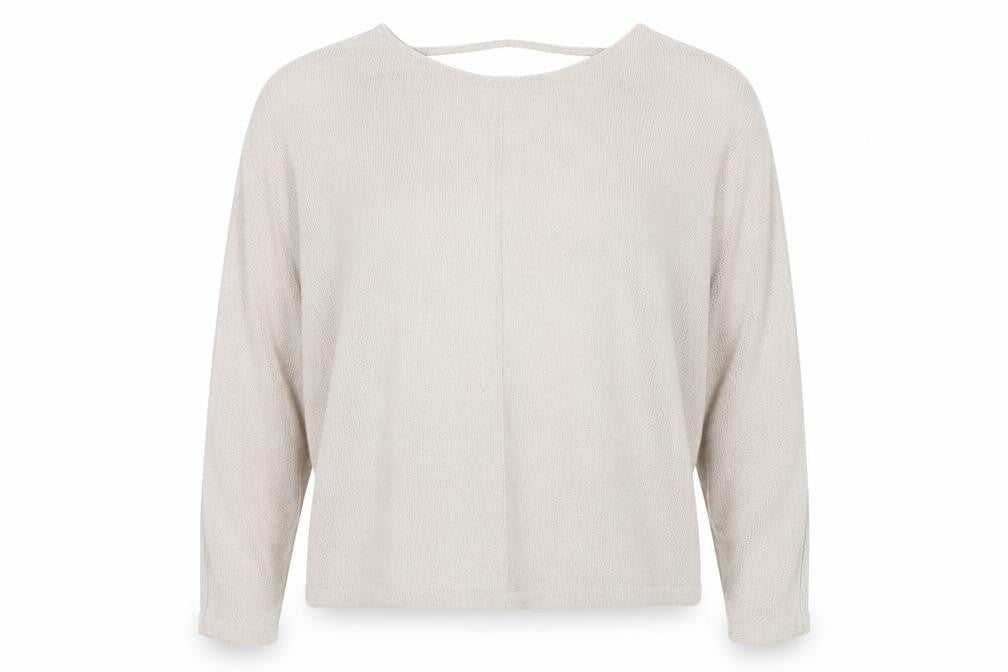 Front view of H&M Beige V-Neck Women’s jumper M