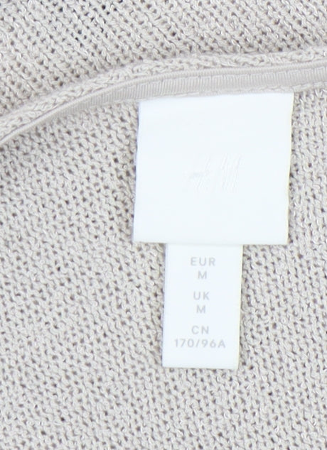 H&M Beige V-Neck Women’s Pullover Jumper M