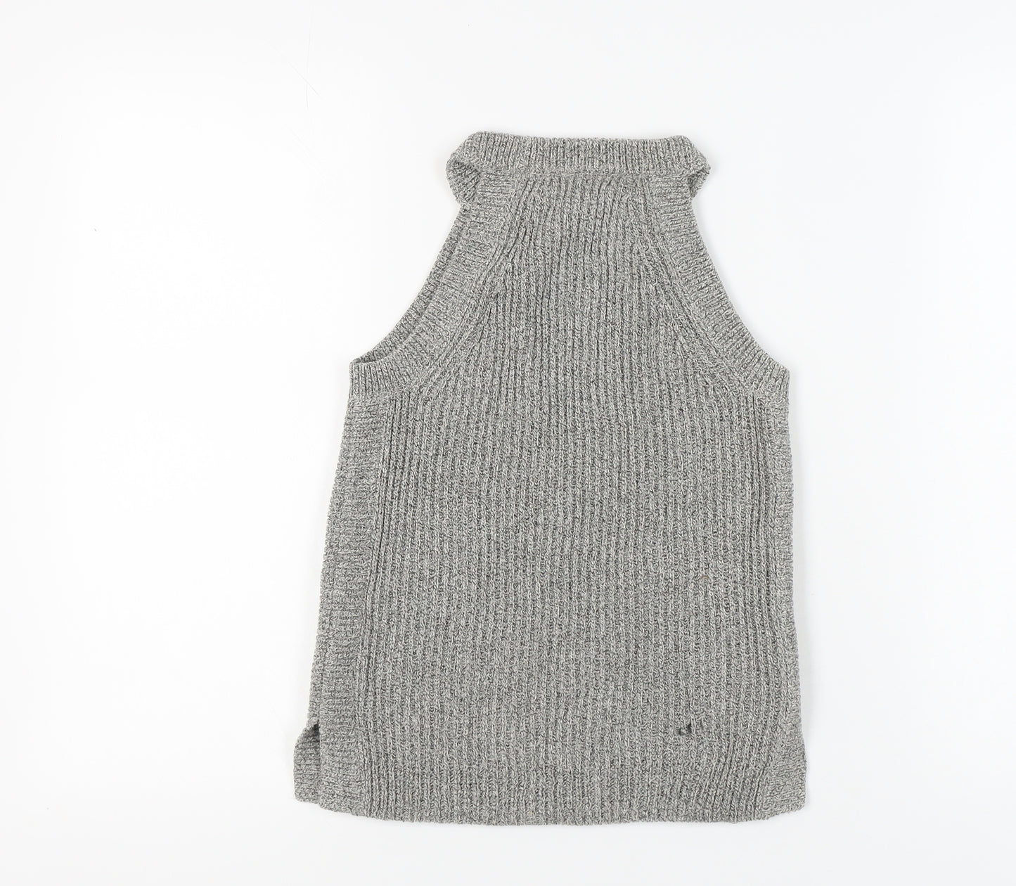 Madewell Women's Grey Knit Tank 2XS Mock Neck Slim