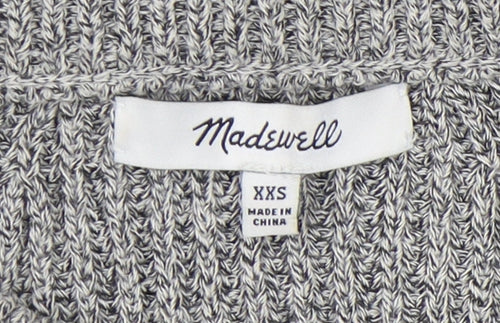 Madewell Women's Grey Knit Tank 2XS Mock Neck Slim